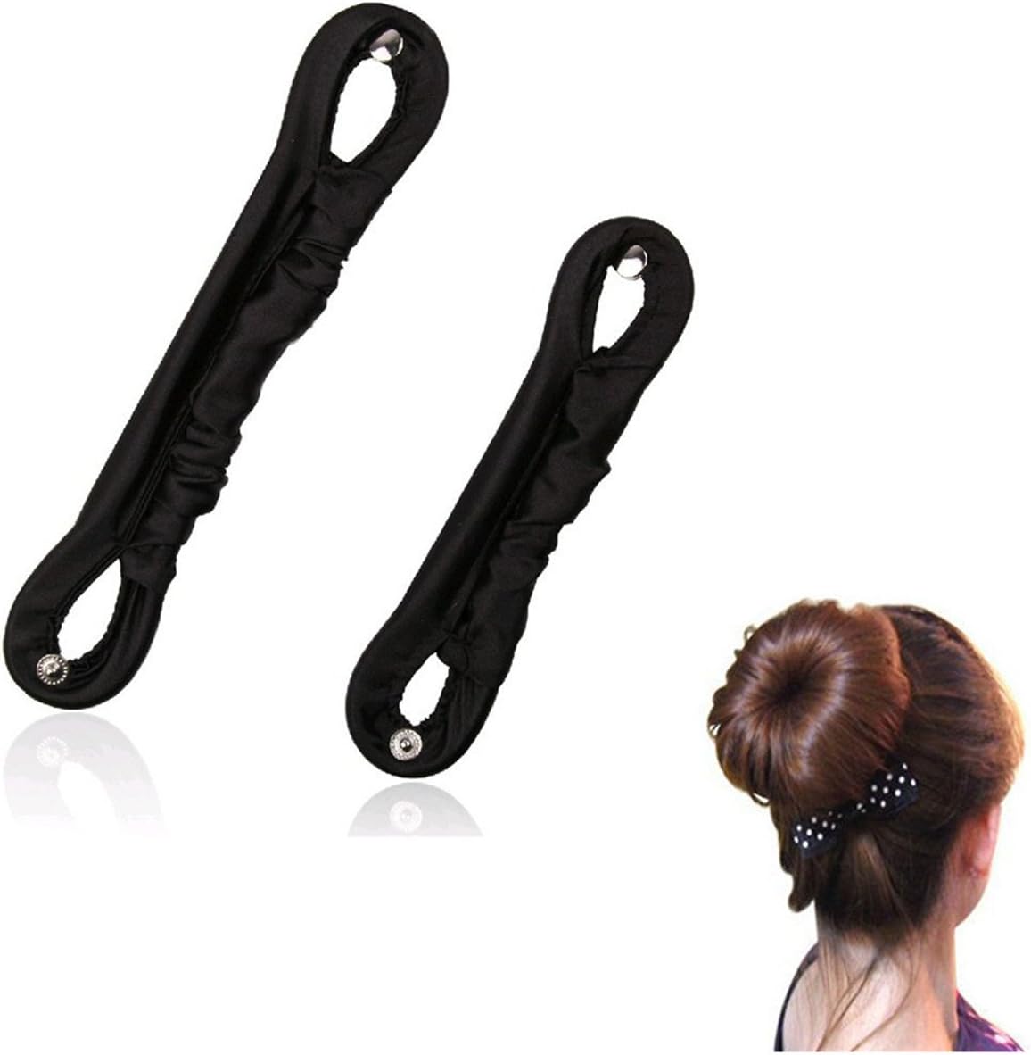 ThunderStar Lady Magic Silk Wire Hair Donut Bun Maker Former Shaper Styling Roll Updo Styler Clip Twist Tool Curler L+S