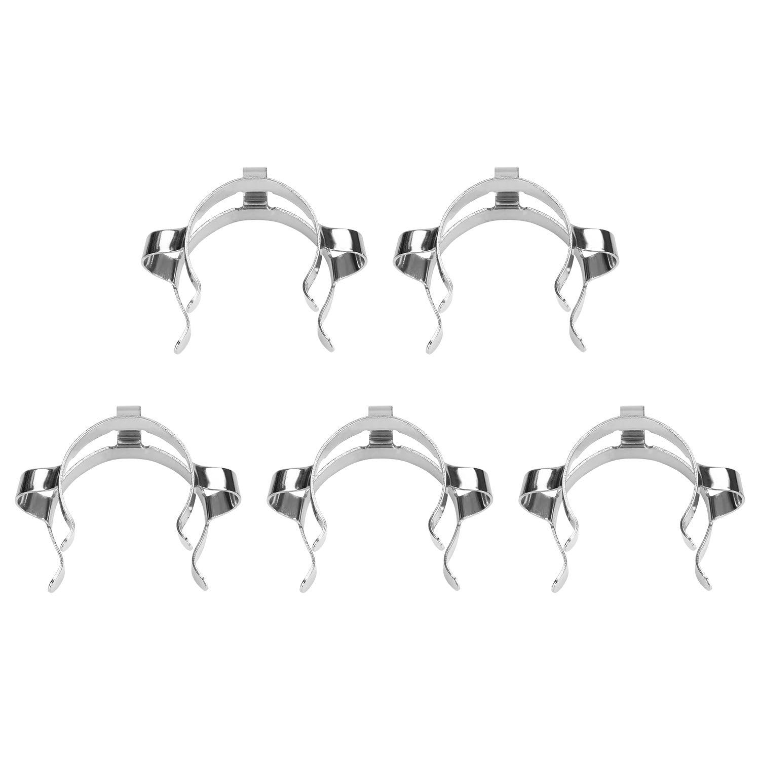 stonylab Clip per Giunti Metallici, 5 Pezzi Morsetto Keck da 29 mm, per Giunto in Vetro 29/32, Accessorio da Laboratorio, #29