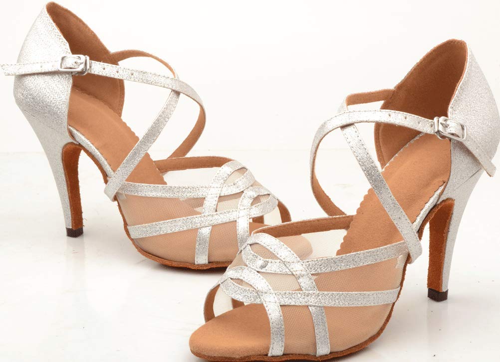 Scarpe da ballo da donna, con tacco personalizzato, per sala da ballo latina Rumba