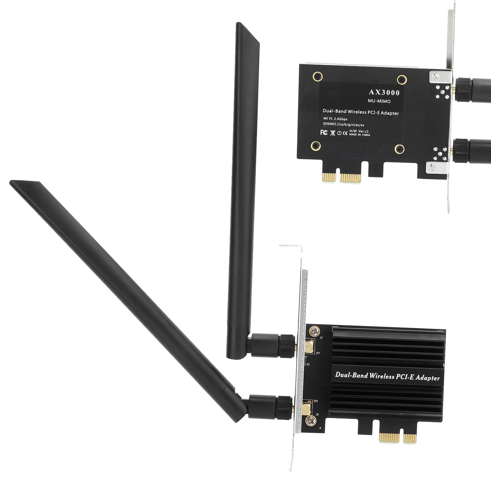 Adattatore WLAN desktop Scheda di rete Dual Band WiFi 6 AX3000 PCIE con Bluetooth 5.1 per streaming di giochi su Internet ad alta velocità