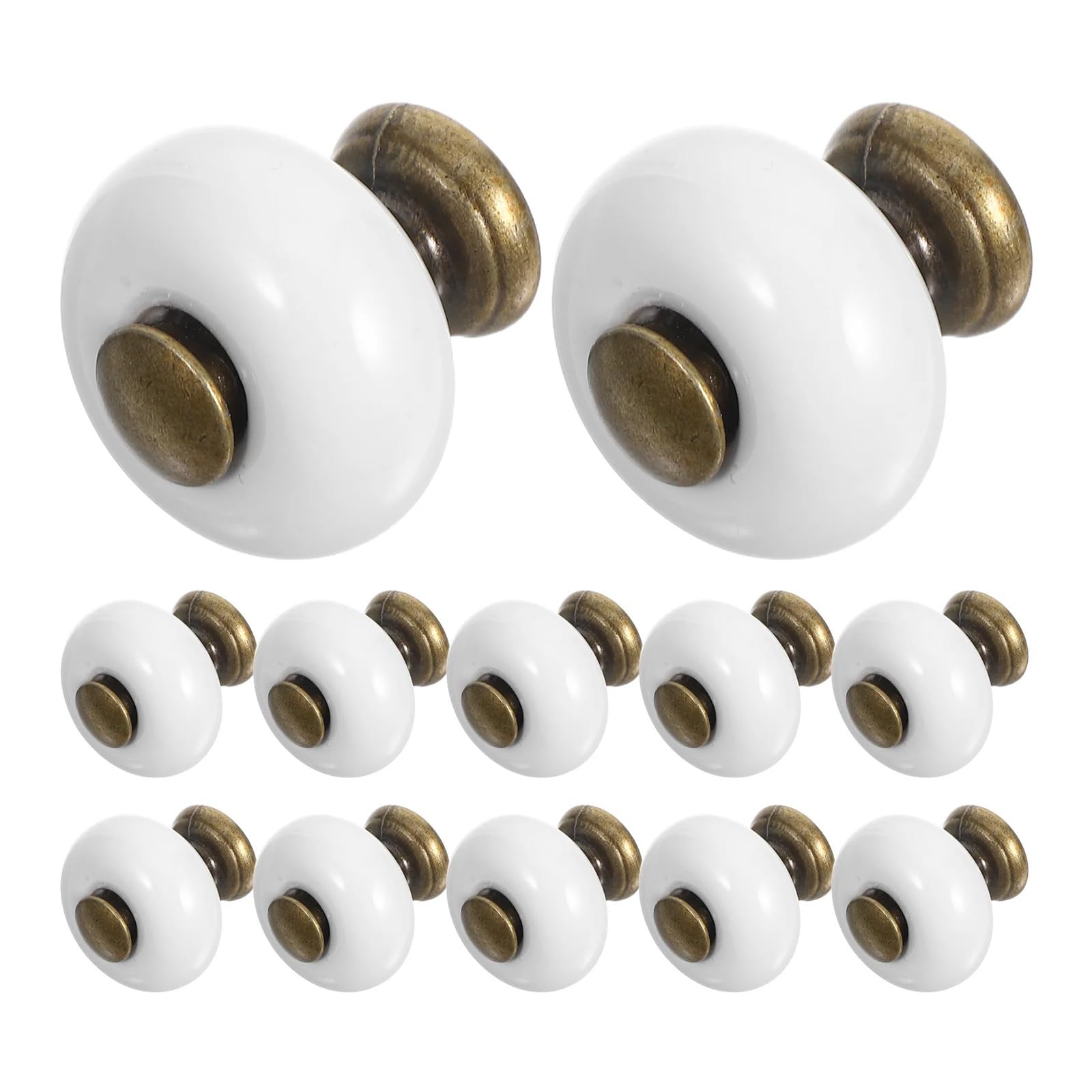 Boutons d'armoire vintage en céramique lot de 12 pour tiroir