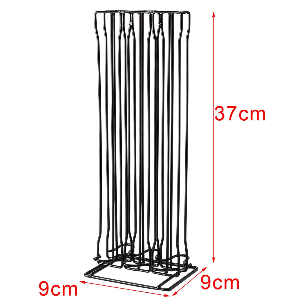 Support Capsule Café Porte-Capsules Rotatif Distributeur Stockage Acier Inoxydable Chrome Pratique pour Fête Maison Bureau Restaurant Bar, Chrome, A - Contenir 60 Capsules