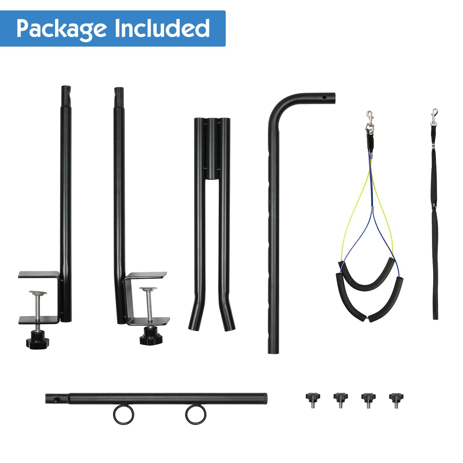 WeGXY Dog Grooming Table Arm, 42.5" Height Adjustable Dog Grooming Arm with Double Clamp,Grooming Arm for Small Medium and Large Dogs at Home,2023 Upgrade Taller Design
