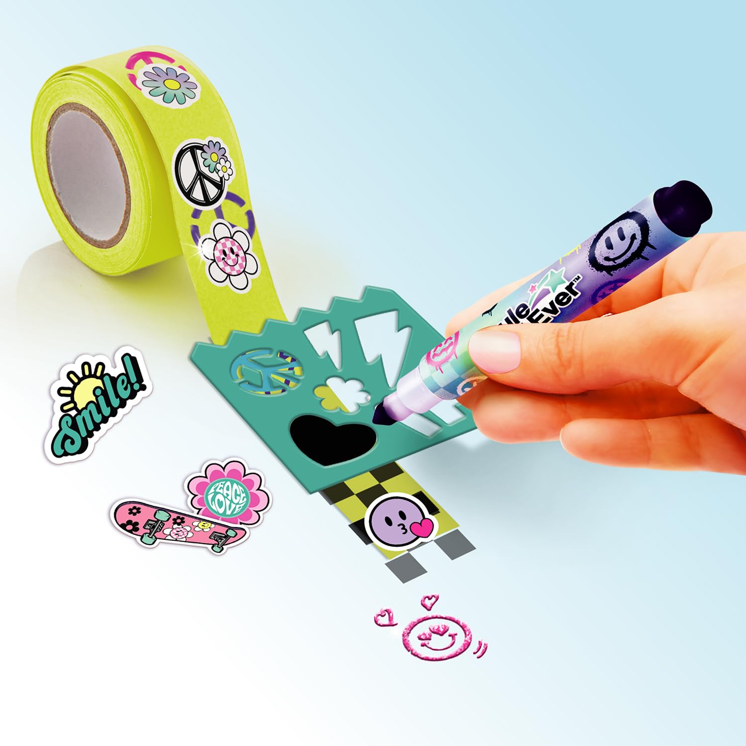 Canal Toys - Style 4 Ever - Valigetta di decorazione con diario - Kit con +250 Accessori, Nastri Adesivi, Adesivi, Pennarelli, Stencil - Scrapbooking Case - OFG289