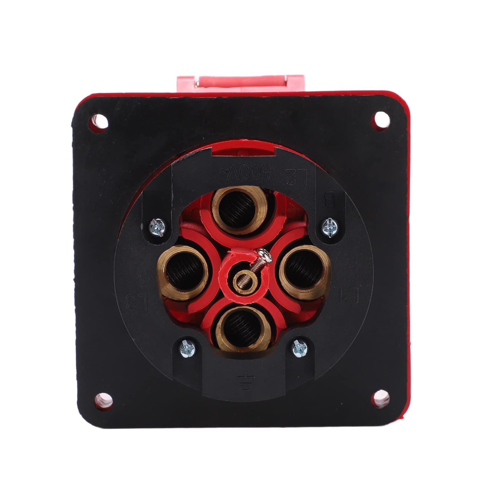2 Uds Enchufes Rectos Industriales 125A Trifásicos IP67 Montaje Empotrado 380415V para Aplicaciones Versátiles (3P+E)