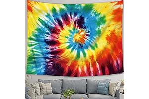 SVBright Tie Dye Tapestry 60"X80", Rainbow Colorful Wall Decor