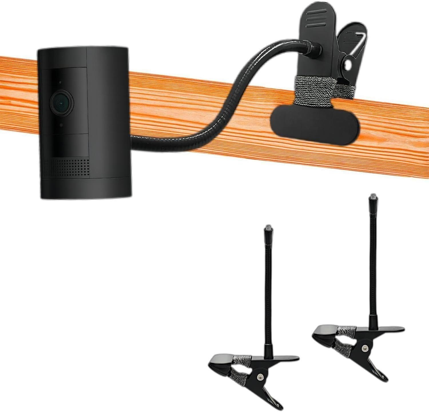 2 Pack Flexible Clamp Mount for Ring Stick Up Cam Battery