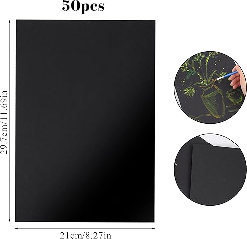 Miniatura 2 de 50 hojas de cartulina color crema de 8.5 x 11 pulgadas, papel de cartulina gruesa de 92 libras para manualidades, fabricación de tarjetas de regalo