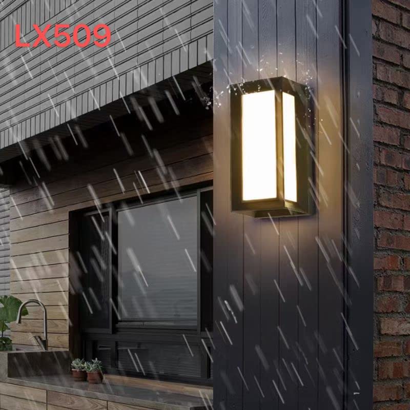 FILLISKA® 12 Watt LED Acrylic Indoor/Outdoor, UP/Down Wall Light Warm White, IP-65 Rainproof & Shockproof Alluminium Body (MattBlack-509) 3