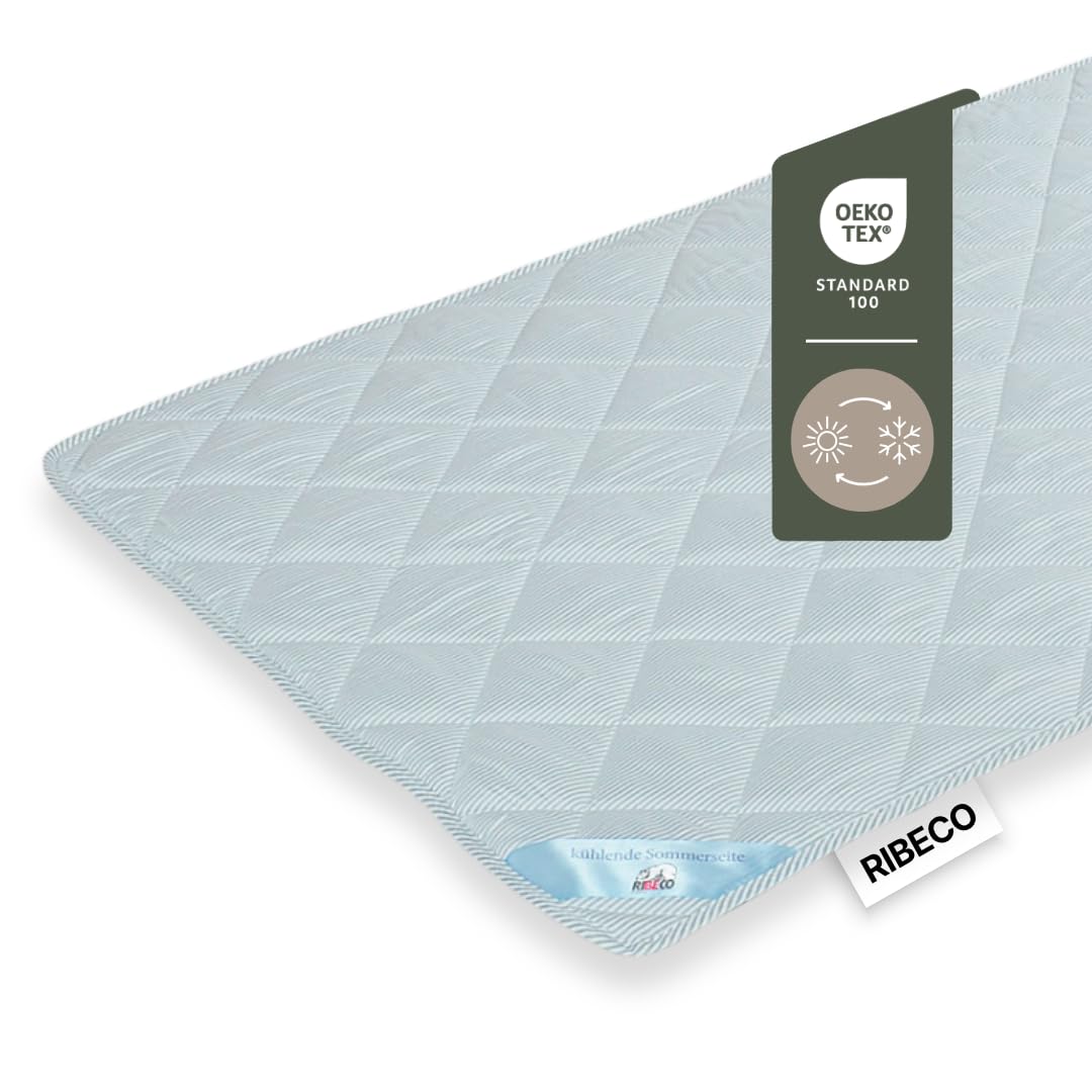 Matratzenauflage Top Cool – 2-in-1 ganzjährige Matratzenauflage – Topper mit kühlender Microfaserseite und wärmender Seite in Flanell-Qualität (80 x 200 cm)
