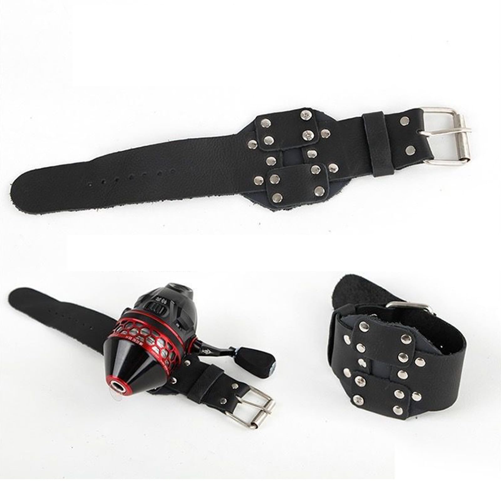 Paramani da pesca Piastra in acciaio incorporata Mano Polso Guardia Bracciali Protezioni Mano Sinistra/Destra Protezioni Da Pesca