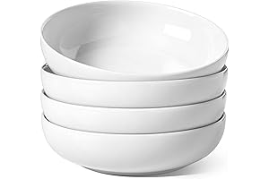 White Stew Bowls - Soup & Pasta Kitchen Plates
