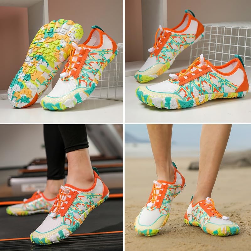 Image of Water Shoes Men Women Barefoot Shoes Outdoor for Beach Aqua Swim Pool River Water Quick Dry Boating Fishing Diving Surfing with Yoga Aerobics