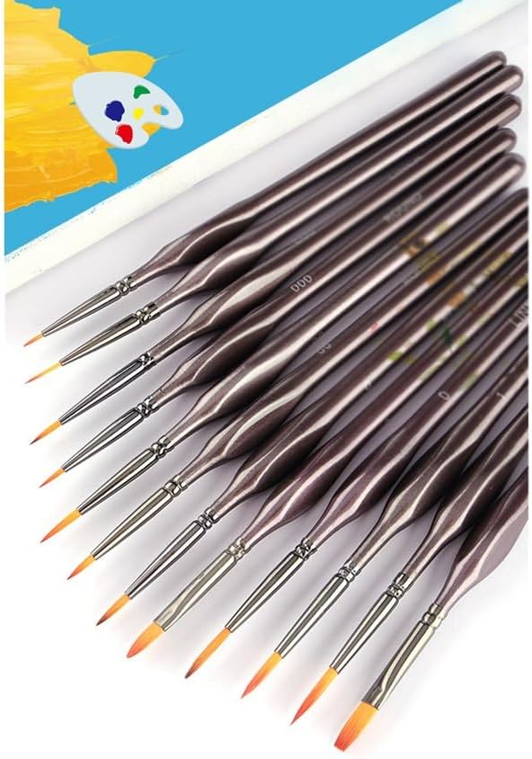 Triangle Pole - Line Drawing Brush Set Oil Painting Edge BrushWatercolor image 4