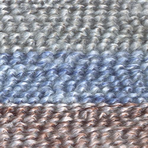 Image of Lion Brand Yarn Homespun Yarn, Soft Bulky Yarn for Knitting, Crocheting, and Crafting, 3 Pack, Beachside Stripes