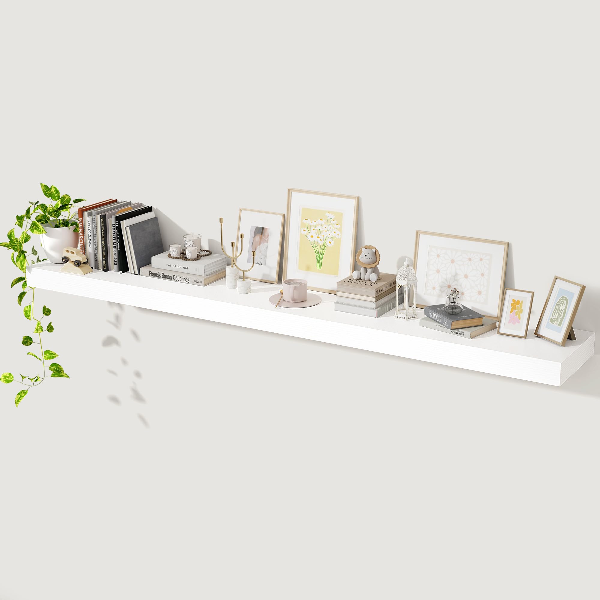 Amazon.com: Axeman 72Inch Floating Shelves for Wall, Rustic Wood