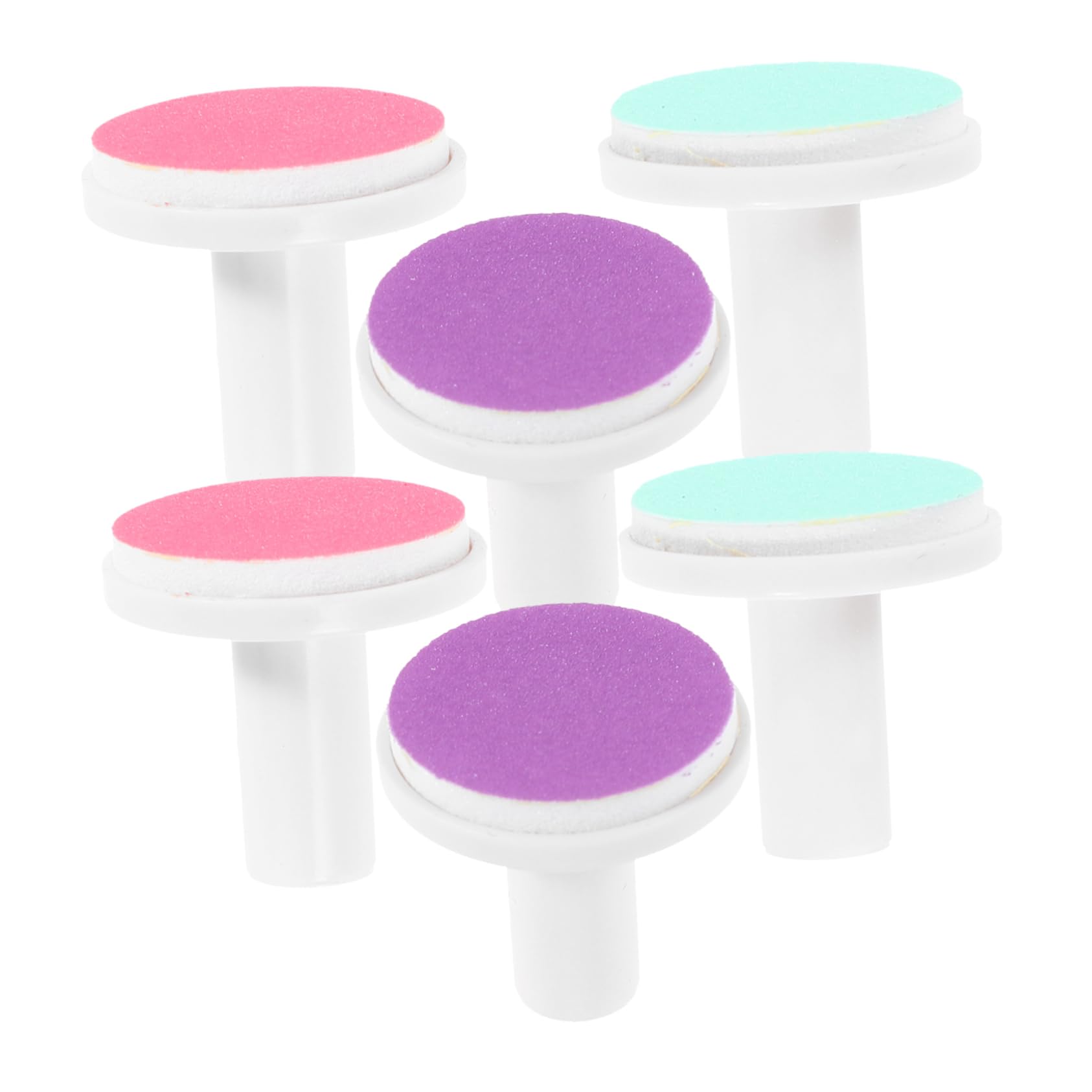 KOCKSHION 6 Pack Nail Grinding Replacement Kit Universal Baby Nail Trimmer Heads Gentle Nail Grinding Bits for Newborns