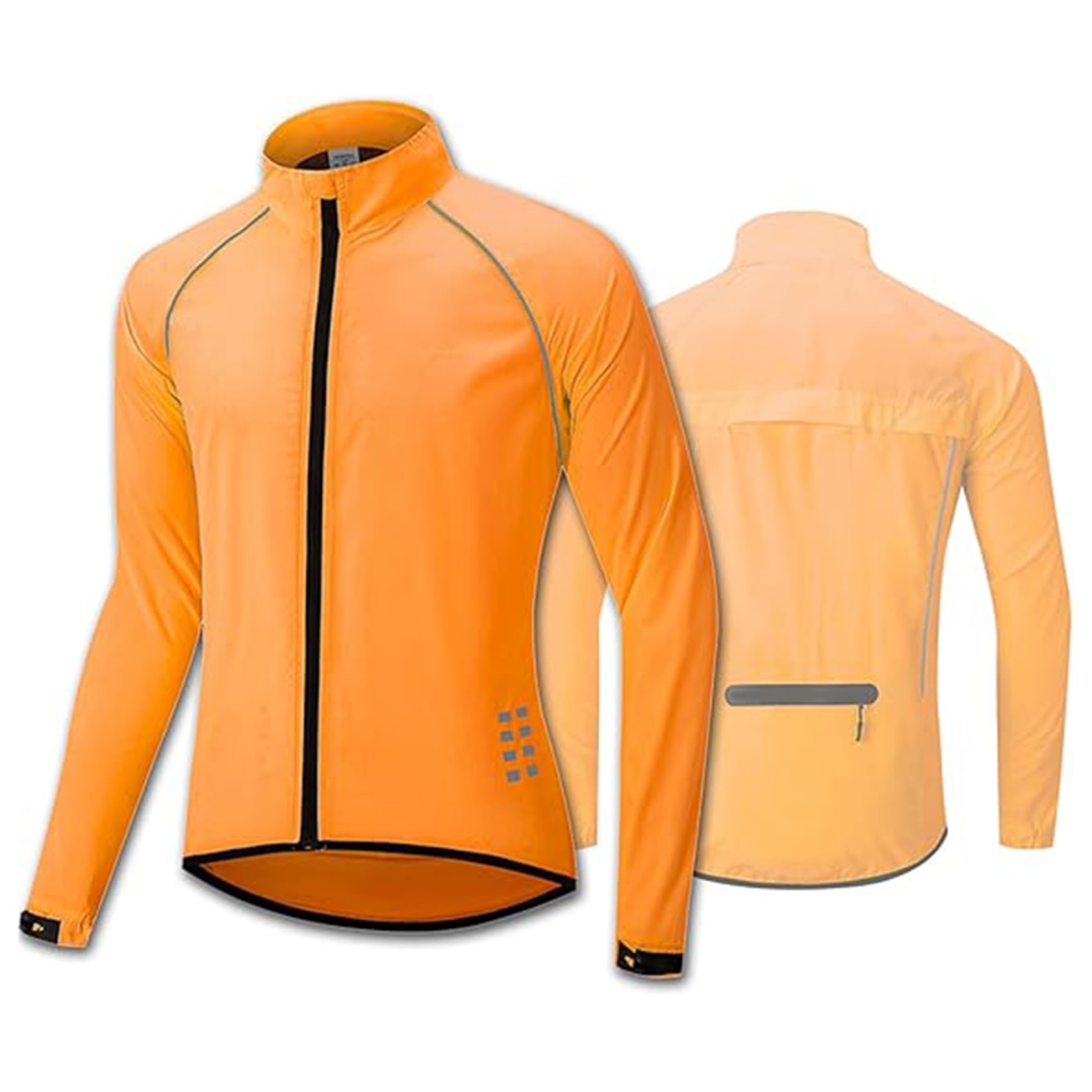 Jerseys de ciclismo para hombre, chaquetas para montar en bicicleta para hombre, impermeables ligeros, cortavientos reflectantes para correr, Tops