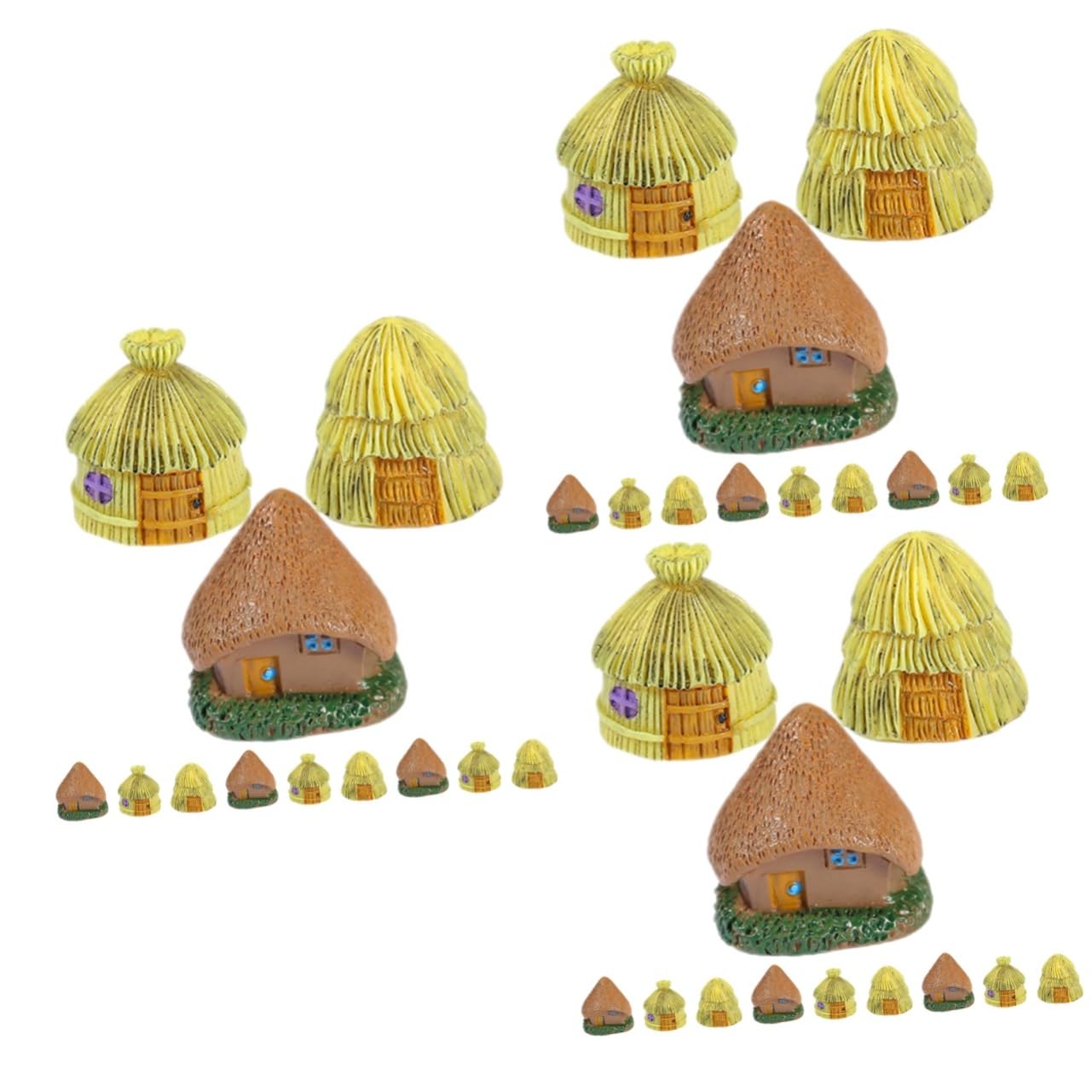 Figurines de maisons miniatures pour décoration de jardin et terrarium féerique fait maison