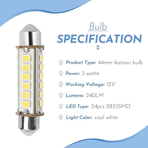 Miniatura 3 de Bombilla LED de 12 V para refrigerador RV compatible con bombilla Dometic 200729000P, apta para refrigeradores RM2662 RM2620 RM3762 RM3962 RM1350M