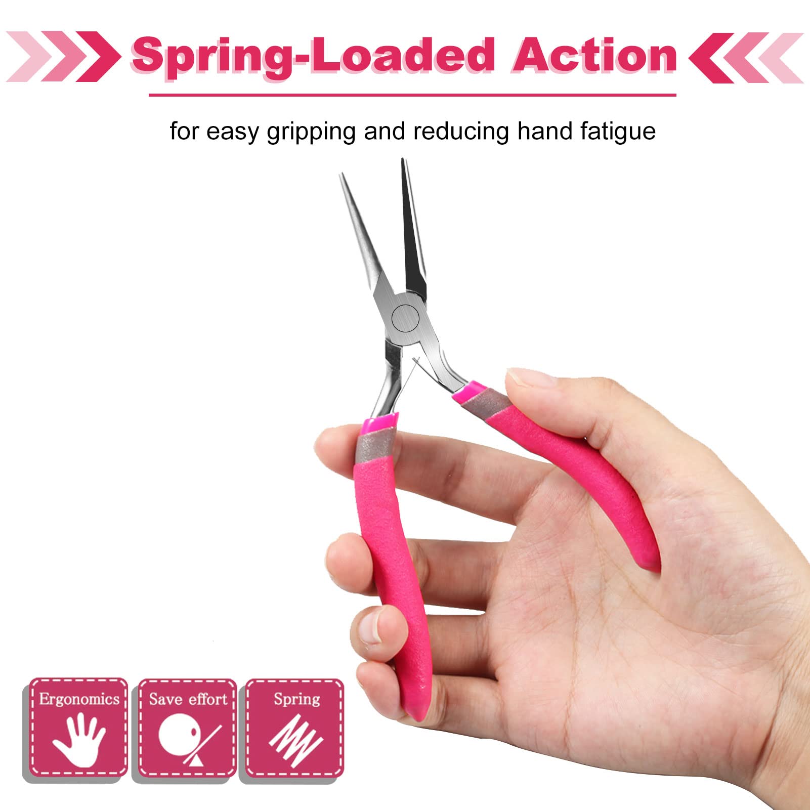 SPEEDWOX Pince à Bec Long à Haut Levier De 15,2 Cm, Pince Universelle à Long Bec Avec Coupe-fil, Outil à Sertir Avec Cordon Anti-perte Pour Tordre Et Couper Des Fils, Vis De