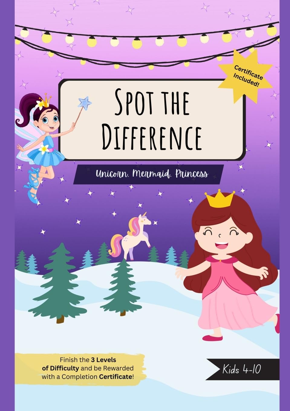 Spot the Difference: Unicorn, Mermaid, Princess