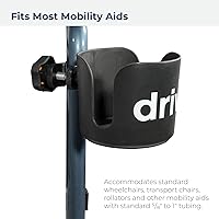 Vista 7 de Drive Medical porta tazas universal, negro., STDS1040S, Negro, 1, 1