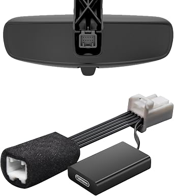 Mangoal Dashcam Power Adapter for Chrysler 10-Pin Model A for Jeep Ram Dodge Chrysler Grand Cherokee etc, Hide The Wires, Connect Rearview Mirror Plug Hidden