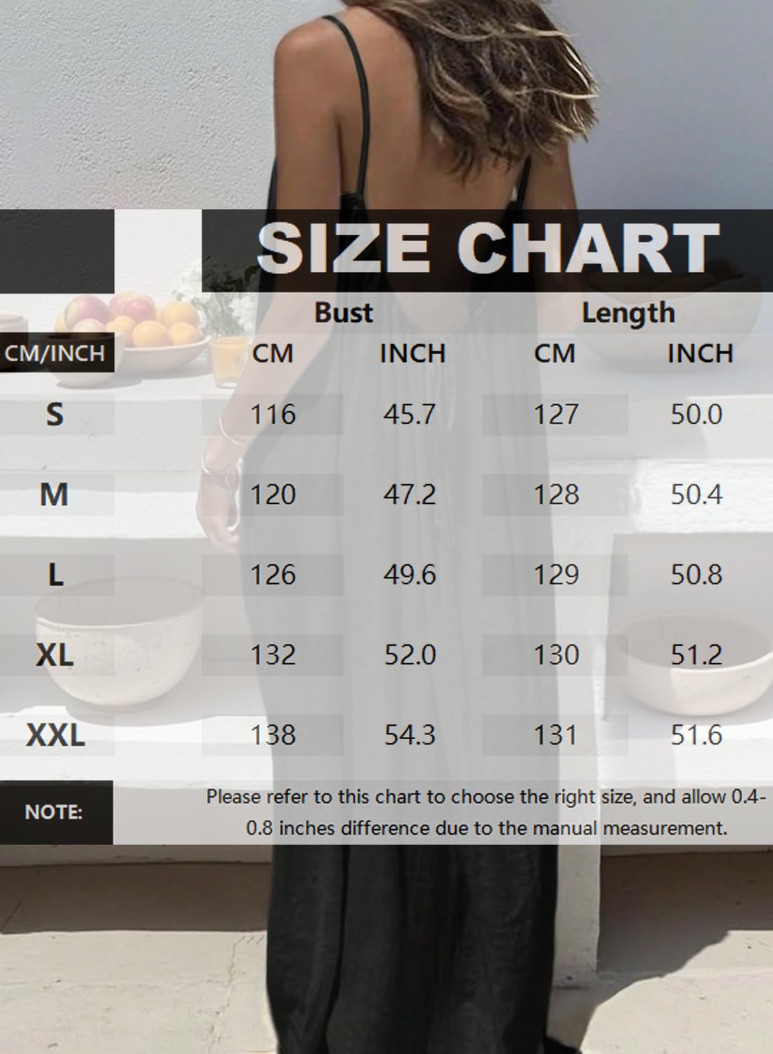 ABINGOO Vestito Estivo Donna Lungo Lino Abito Casual Tinta Unita Senza Maniche Loose Maxi Abiti Senza Schienale con Cordino