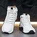 Men's High-Top Winter Snow Boots with Fleece Lining - Street Style Fashion Popular Graphic - Durable PU Upper & Rubber Sole - Lace-Up Round Toe Outdoor Hiking Boots for Fall/Winter (White And Black,9)