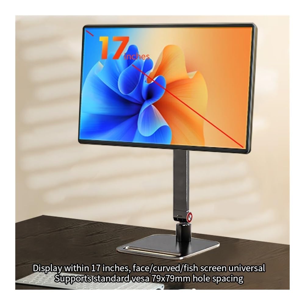 Podstawka pod monitor do biurka Portable Vesa Monitor Stand Aluminum Alloy Folding Arm Holder Desktop Display External Holder Mount for 17.3 inch Screen Bracket Stojak na monitor