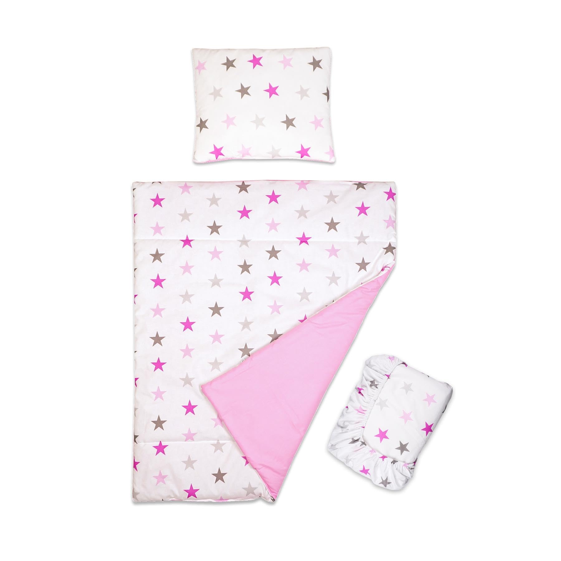 Baby Comfort Set Piumino E Cuscino Per Lettino 120x60 Cm - Morbido, Certificato Oeko-Tex, 2 Pezzi