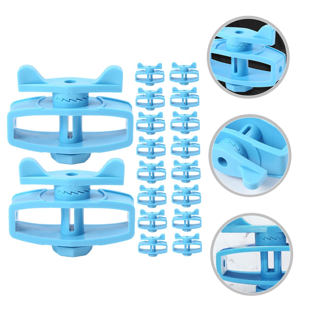 24 Pezzi Tenditori in Plastica per Recinzione Elettrica Blu, Accessori Facili da Installare Caratteristiche Stabili per Filo Recinzione Animali