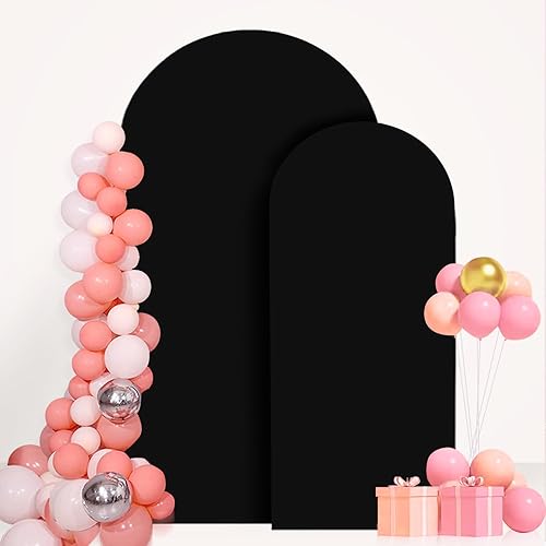 Miniatura 4 de FANPROMS Cubierta de soporte de arco lavanda de 6 x 2.6 pies, cubierta de arco de elastano, cubierta de arco de tela para marco de arco de fiesta,