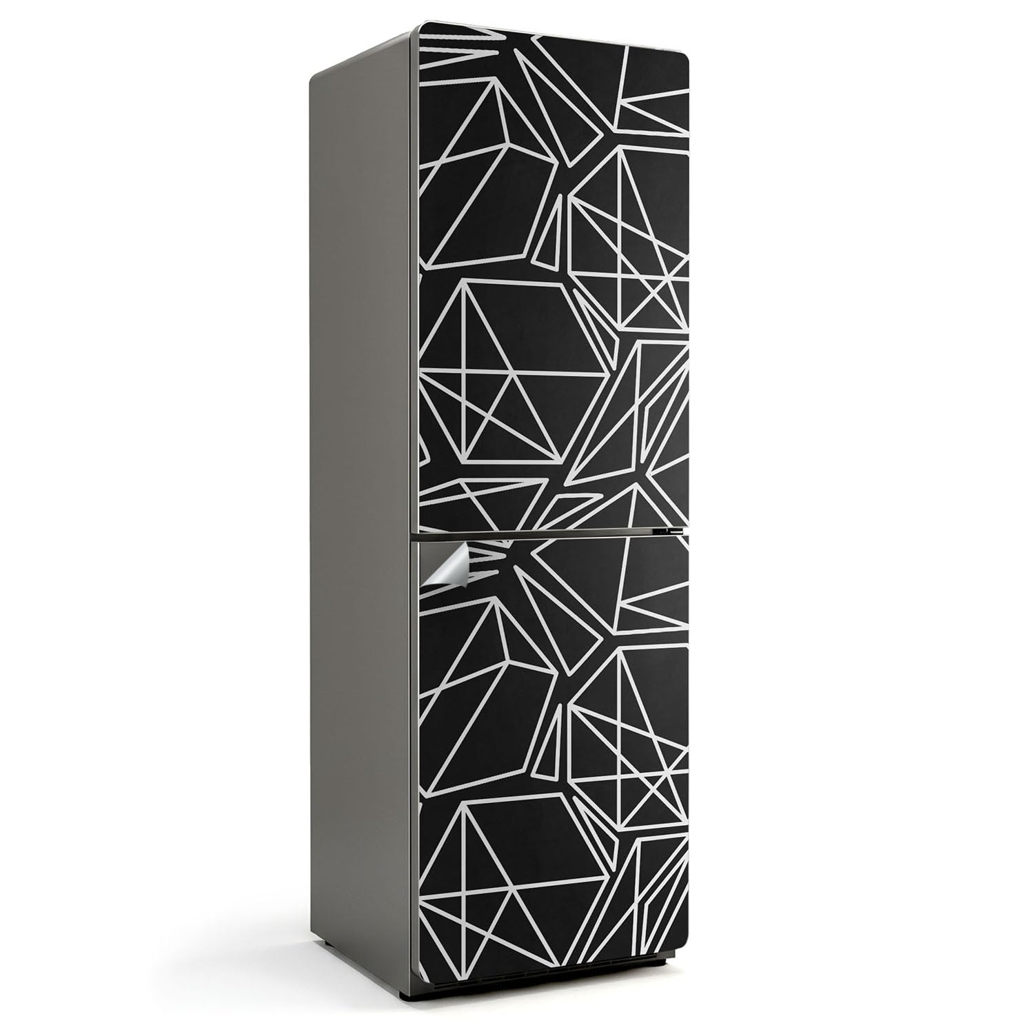 Autocollant porte réfrigérateur abstrait pour décorer la cuisine