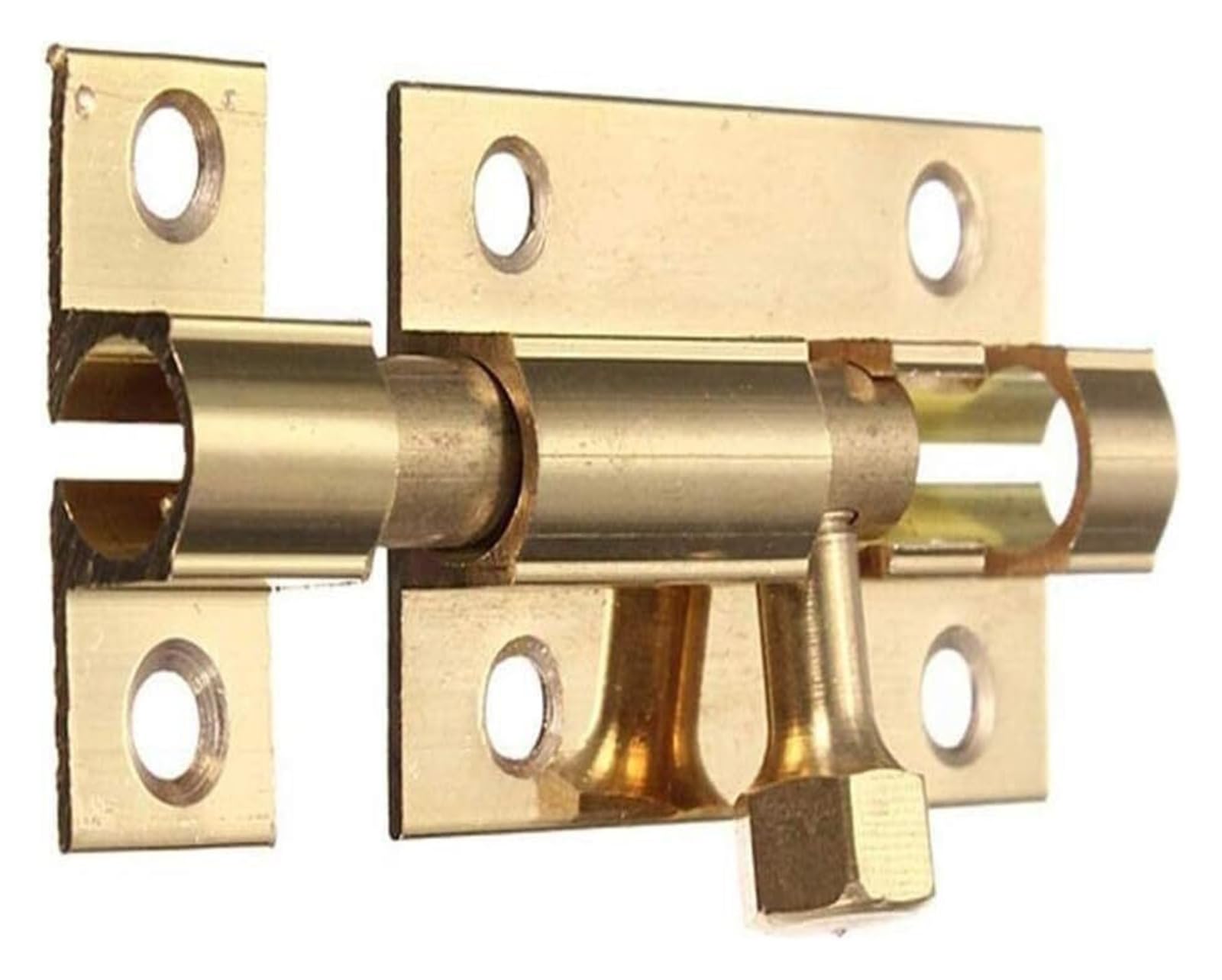 Door Lock Bolt,Slide Bolts Lock,Slide Latch Brass Small Latch Wooden Door Clasp Hasp Lock Latch for Home Security