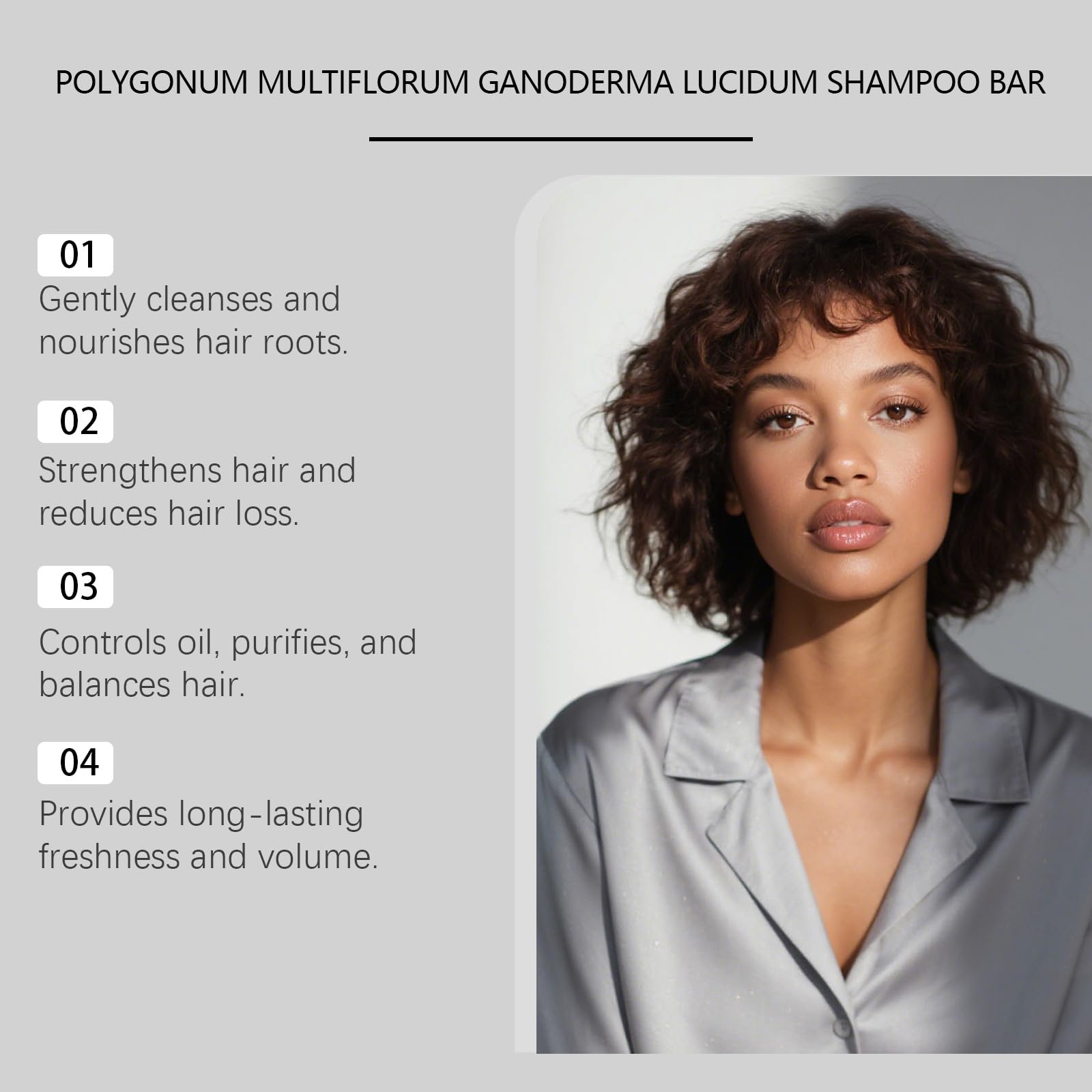 Polygonum Multiflorum Shampoo Sapone – Sapone Triangolare Shampoo Rafforza I Capelli & Riduce la Perdita Di Capelli, Usmans Gras Shampoo, Nutre I Capelli & Elimina Forfora Per Uomini E Donne (5pcs)