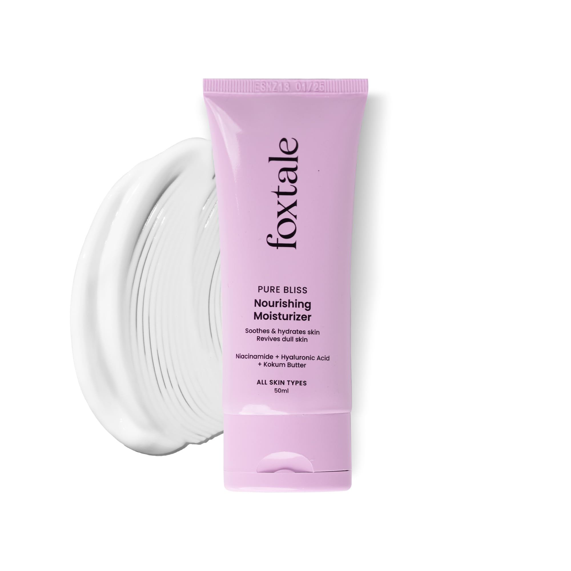 FoxTaleNourishing Face Moisturizer with Niacinamide for 24 Hr Hydration, Lightweight & Non-Sticky, For Soft & Glowing Skin, Men & Women, All Skin Types, 50 ml