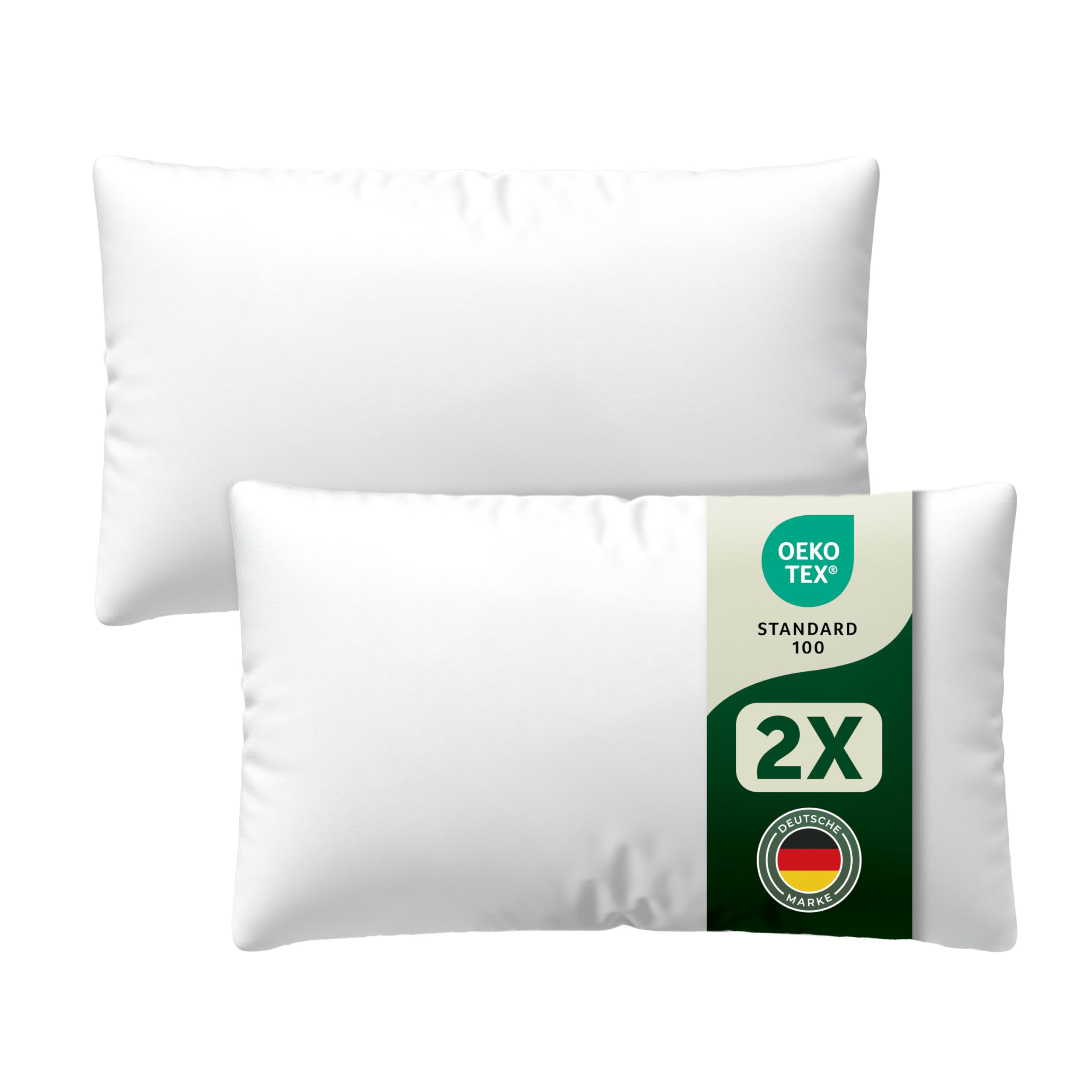 Blumtal Kissenfüllung 30x50 cm 2er - Oeko-TEX zertifizierte Füllung Kissen - Kissen 30x50 Füllung aus Polyester - waschbares Innenkissen - Kissen Inlett 30x50 cm - Füllkissen weich