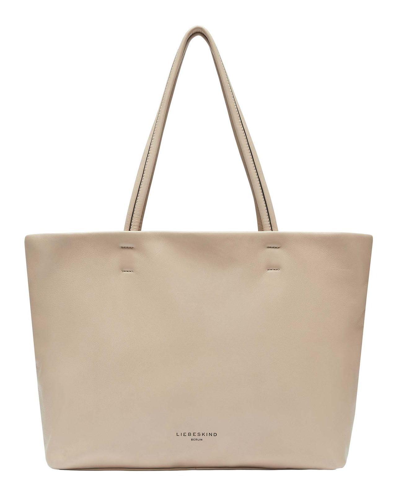 LIEBESKIND BERLIN Leather shopper bag shoulder bag Hera Sheep Natural Shopper Sandcastle beige