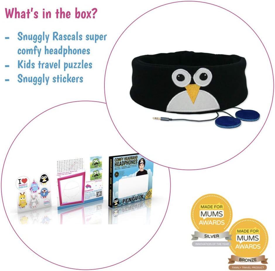 Exсluѕіvе Dіѕсоunt 70% Prісе Snuggly Rascals (v2) Kids Headphones - Headphones for Kids - Comfortable, Adjustable and Volume Limited - Great for Travel & Children’s Tablets and Smartphones - for Girls and Boys - Fleece - Penguin