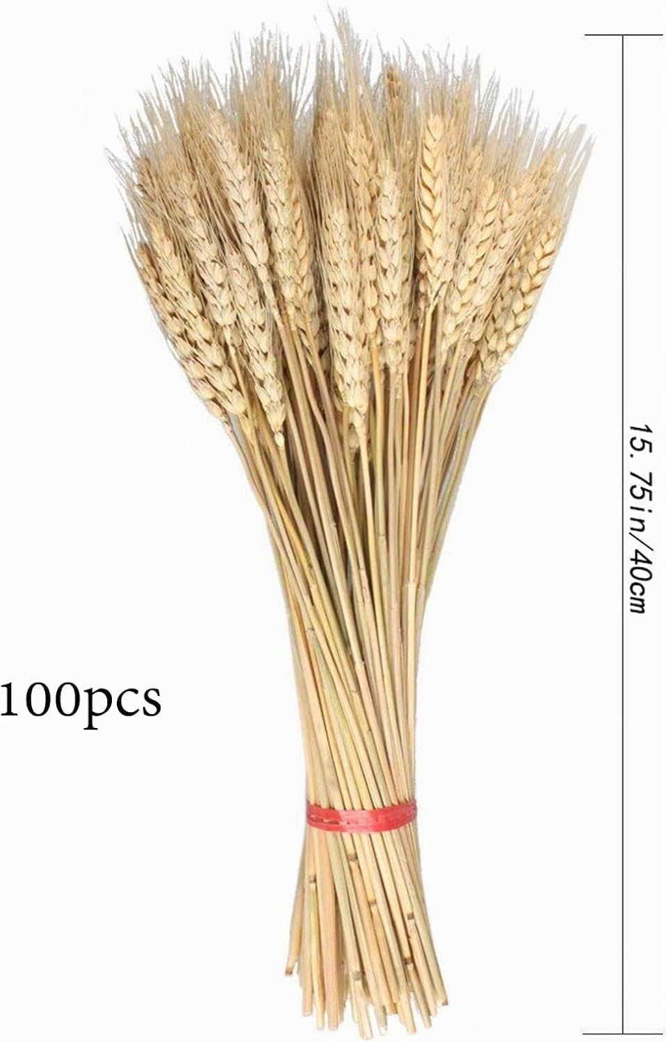 100 Pcs Fleurs Séchées Blé Naturel Pour Mariage Pièces Centrales Maison Balcon Fête Table Vase Noël Décoration 40 Cm