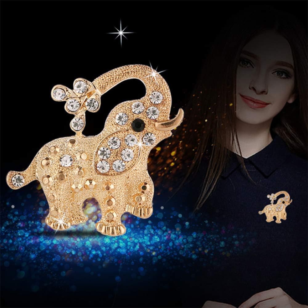 Pretty Animal Brooches Rose Gold and Platinum Plated Full Shining Crystal Brooch Pink Cat's Eye Brooch Pins - Image 2