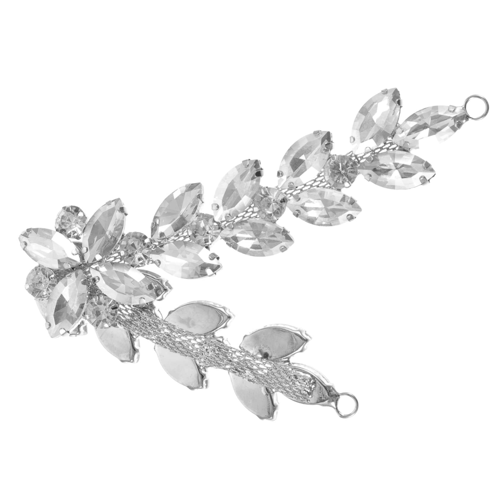 EXCEART 4pezzi Cintura Decorativa Strass Per Matrimonio Applique Con Design Elegante Per Vestiti Scarpe e Accessori Per Sposi e Cerimonie