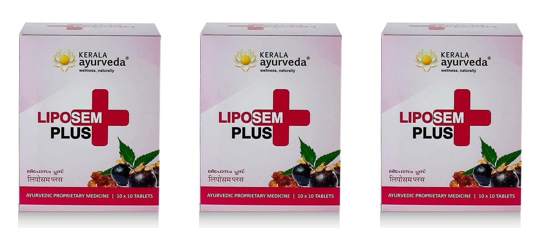 Kerala Ayurveda Liposem Plus Tablet - 100 Count x Pack of 3 (B0CSKF6QZW) Amazon Price History, Amazon Price Tracker