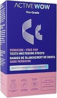 Vista 8 de Active Wow Tiras blanqueadoras de dientes blancas de 24 quilates, blanqueamiento dental sensible, kit de 21 días, 42 tiras blanqueadoras