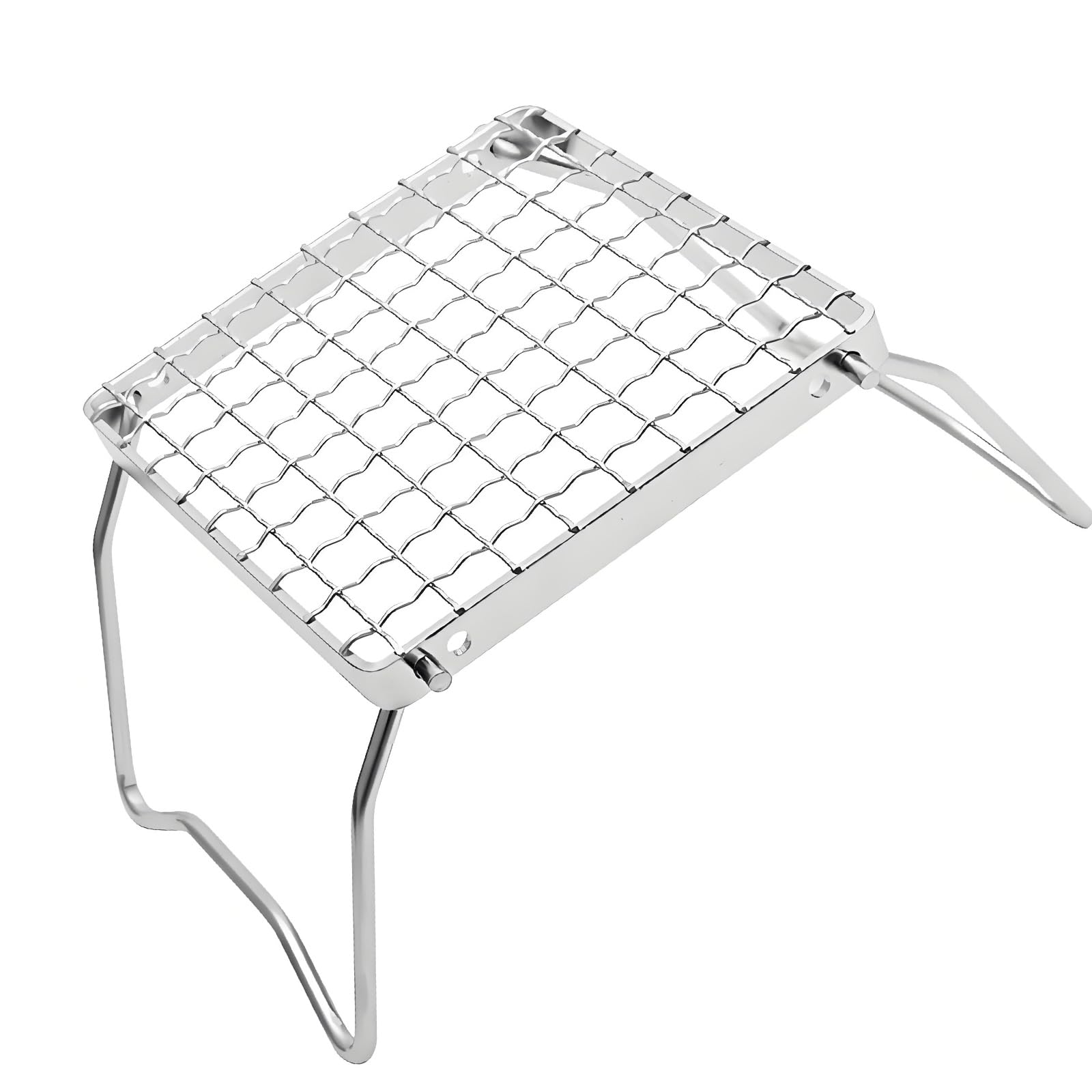 Stovetop Bracket Stainless Steel Barbecue Net Portable Camping Grills Stand for Easy Storage and Transport Folding Furnaces Bracket