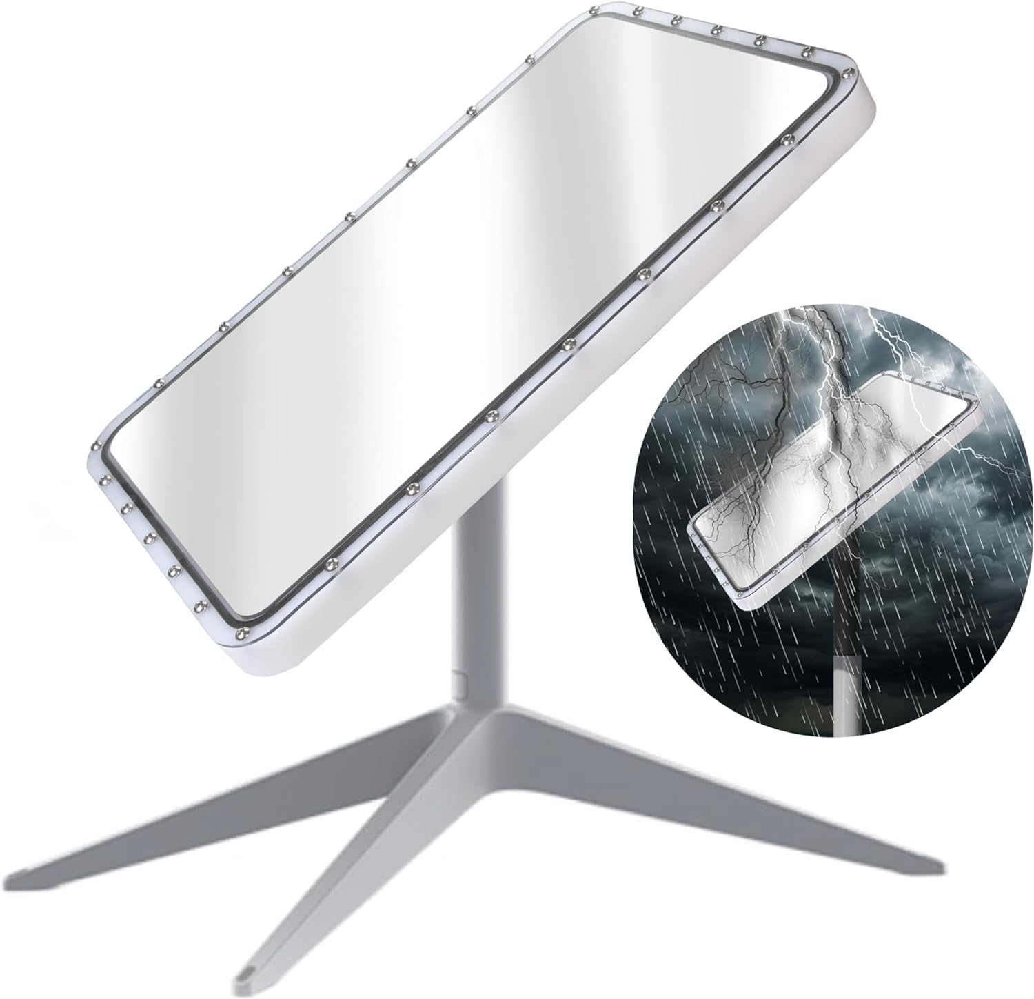Galeith Starlink Hail Protective Mount -Protect Your Starlink from Hail and Birds, Starlink Protective Cover for Starlink Dish Gen2/RV/Roof/Yacht/Outdoor. (Square Antenna)