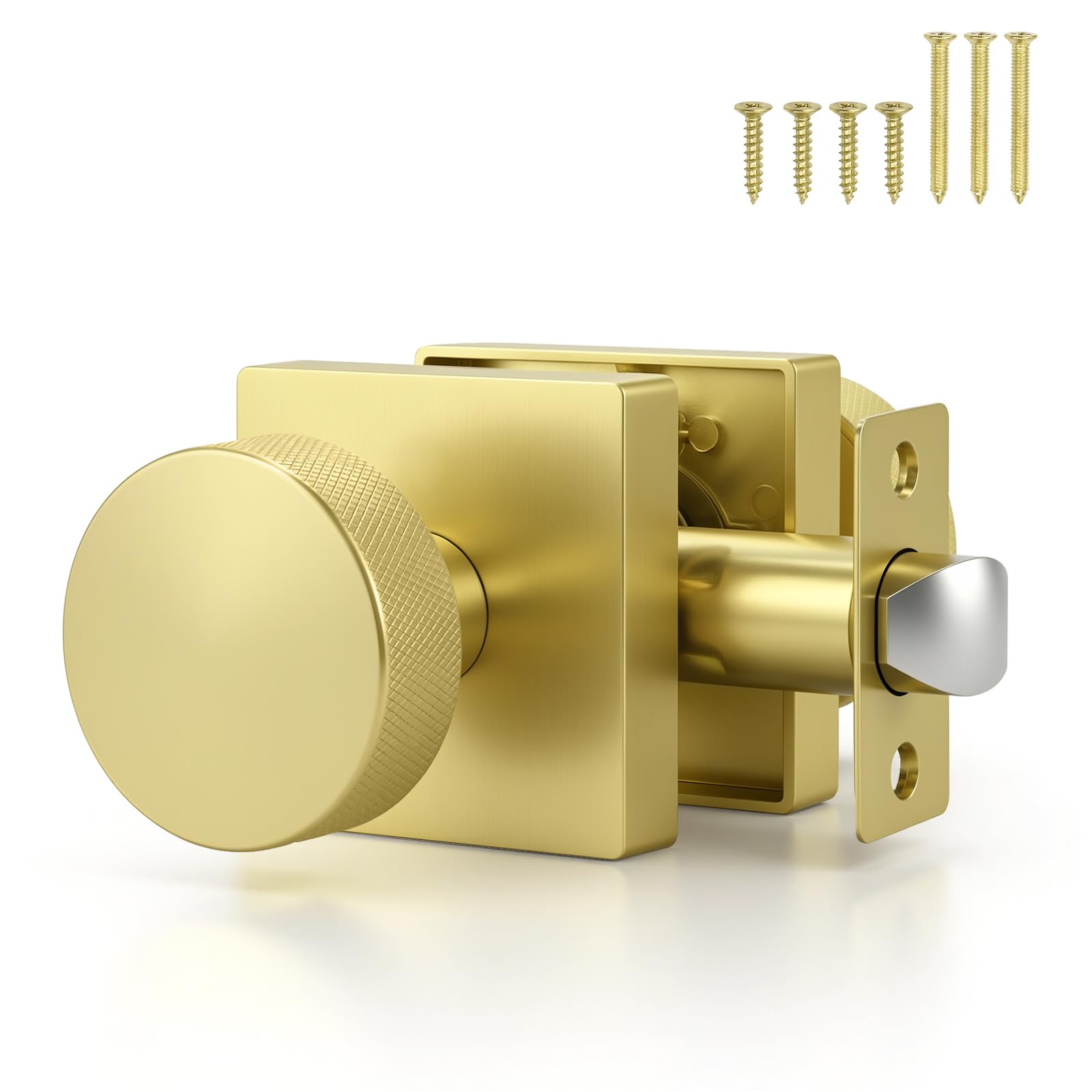 Black Closet Door Knobs - Keyless Passage -16