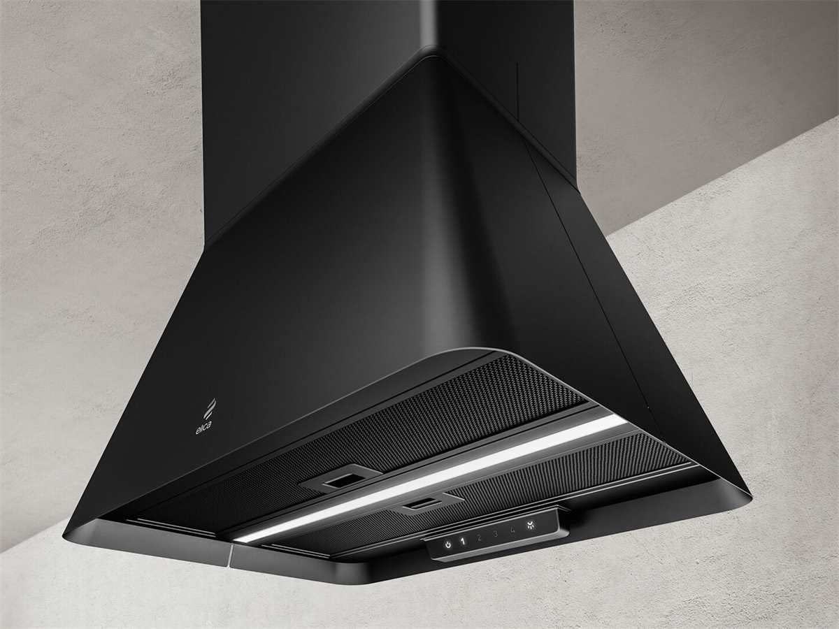 ELICA IKONA BL MAT/A/60 CAPPA A ISOLA NERA 60 CM ILL. LED PRF0164784